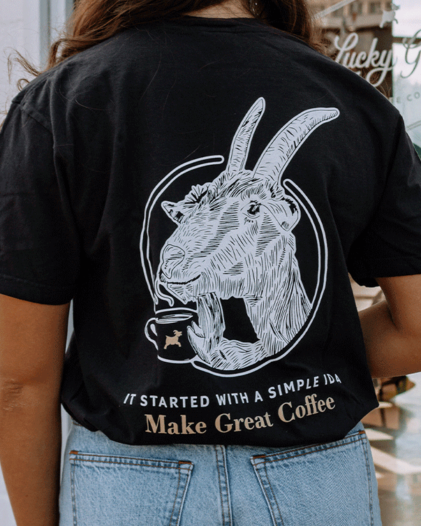 Billy Goat Tee – Lucky Goat Coffee
