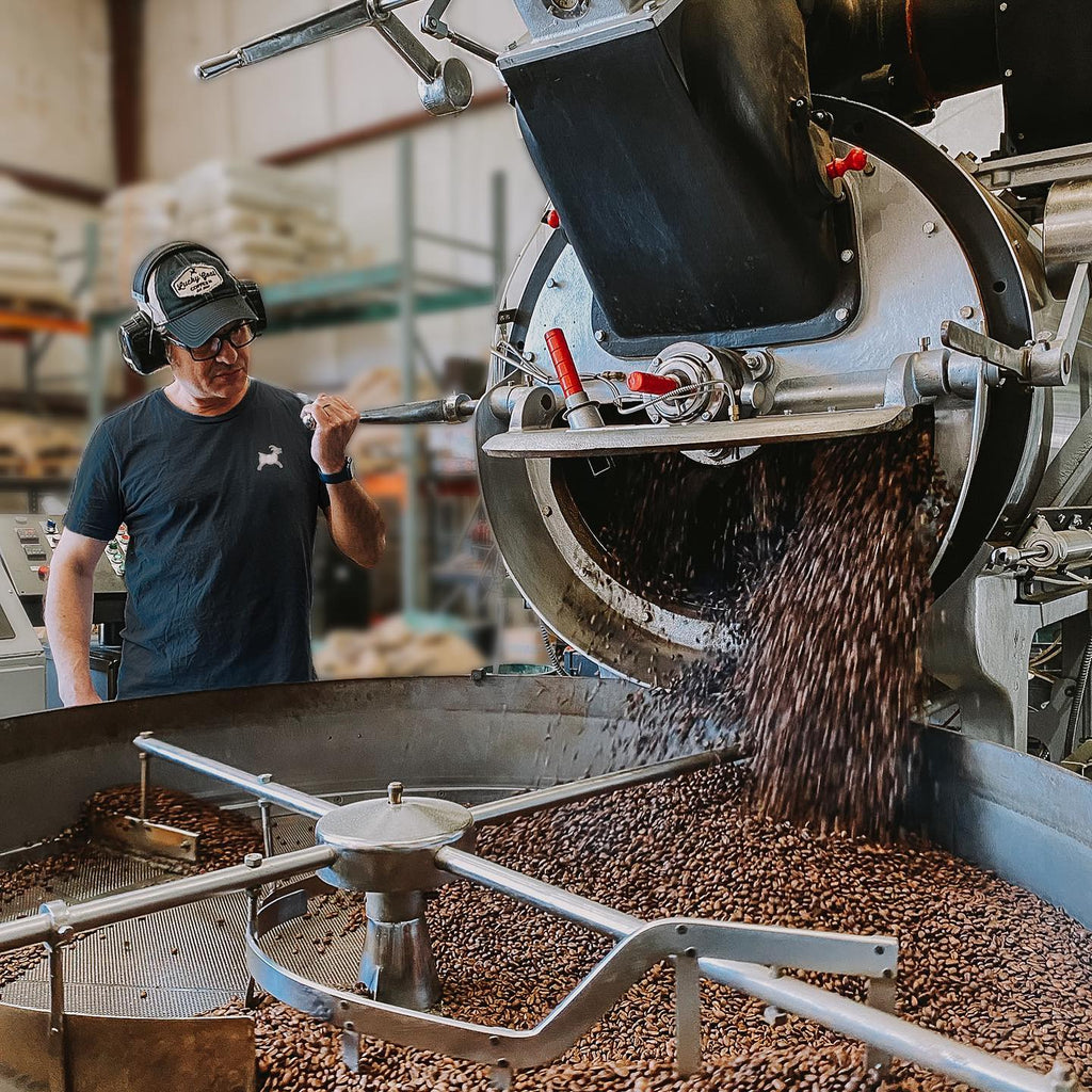 Wholesale Coffee Being Roasted