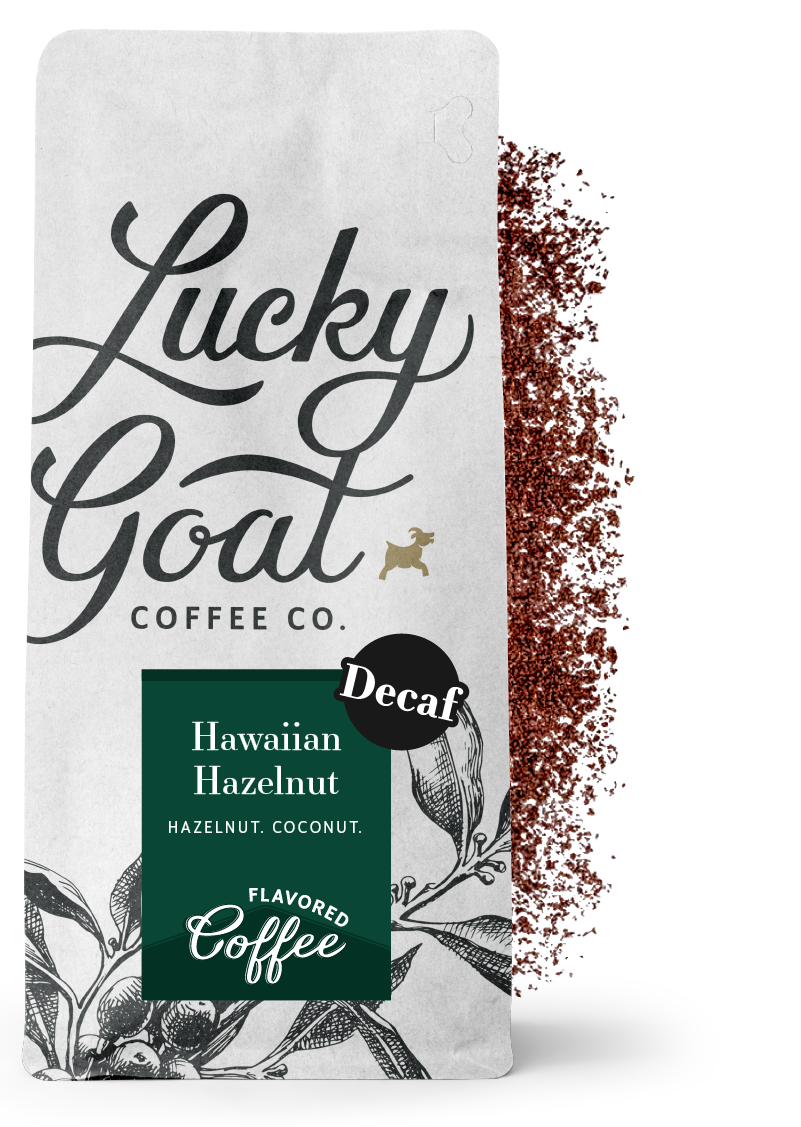 その他 Lucky Decaf Hawaiian Hazelnut Flavored Coffee – Lucky Goat Coffee