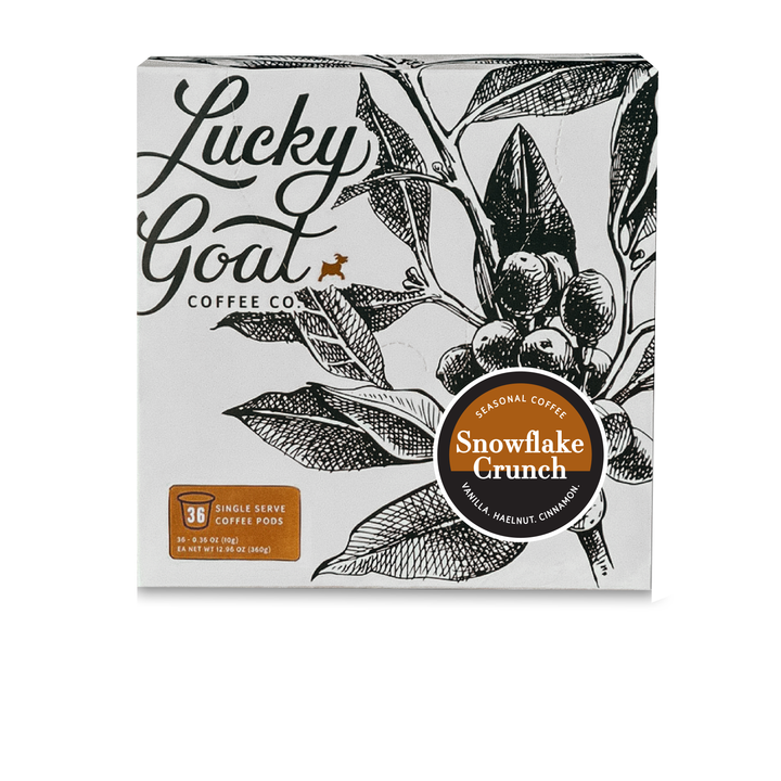 Snowflake Crunch - Single Serve Pods – Lucky Goat Coffee